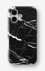 iPhone 16 Tough Case – Black Marble - View 1