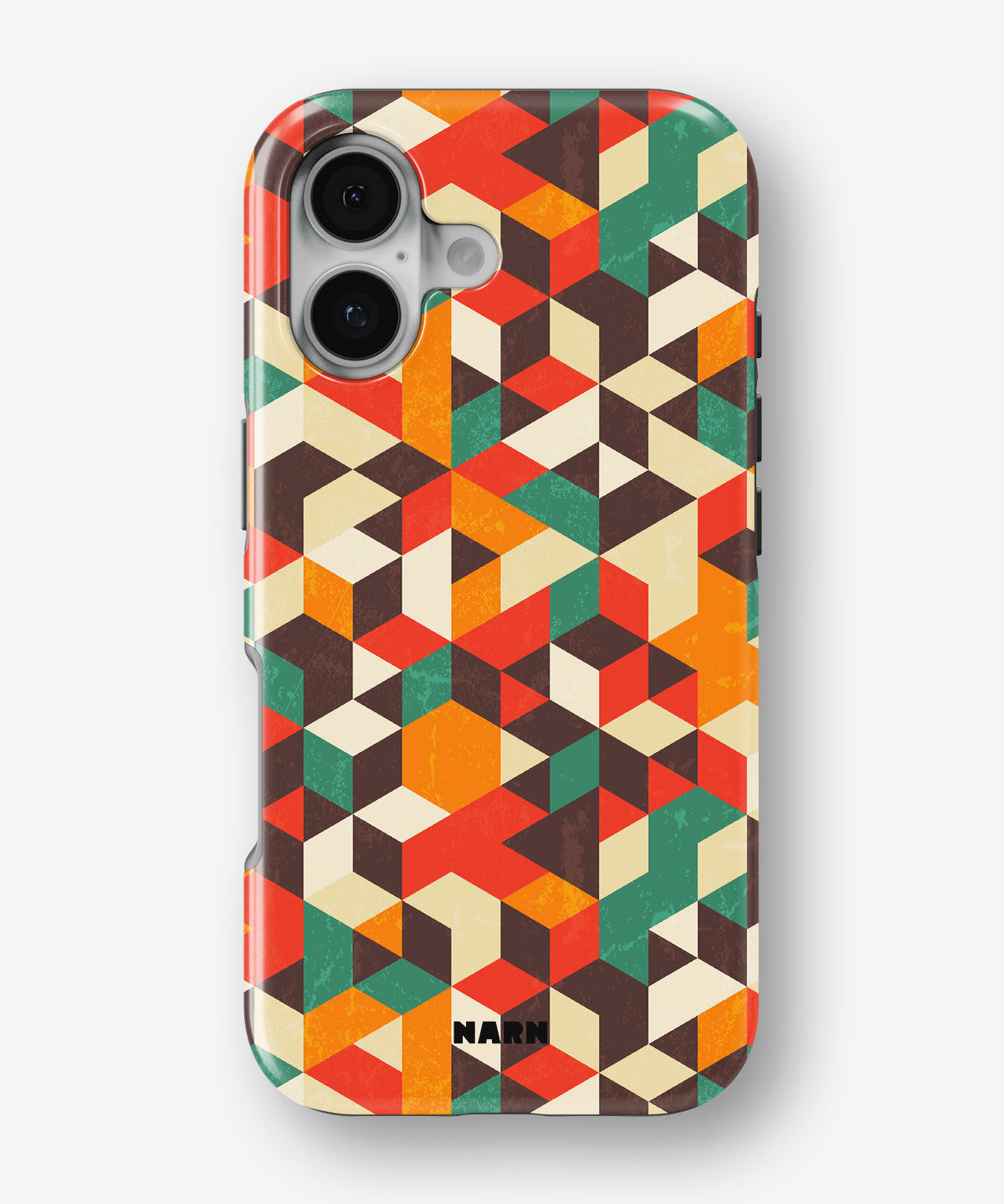 iPhone 16 Tough Case – Retro Geometric - View 1