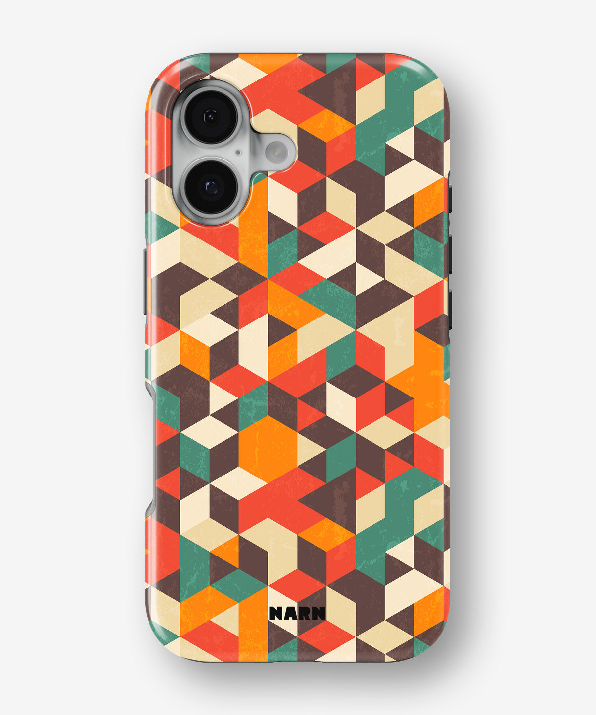 iPhone 16 Tough Case – Retro Geometric - View 1