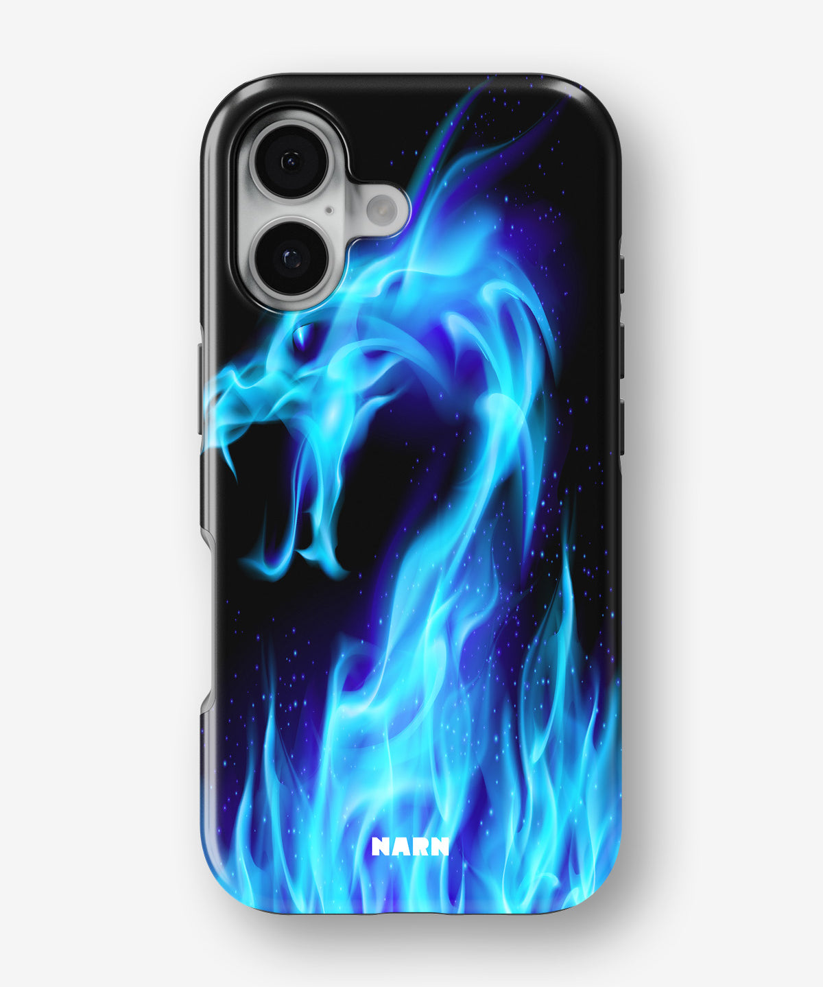 iPhone 16 Tough Case – Blue Flames Dragon - View 1