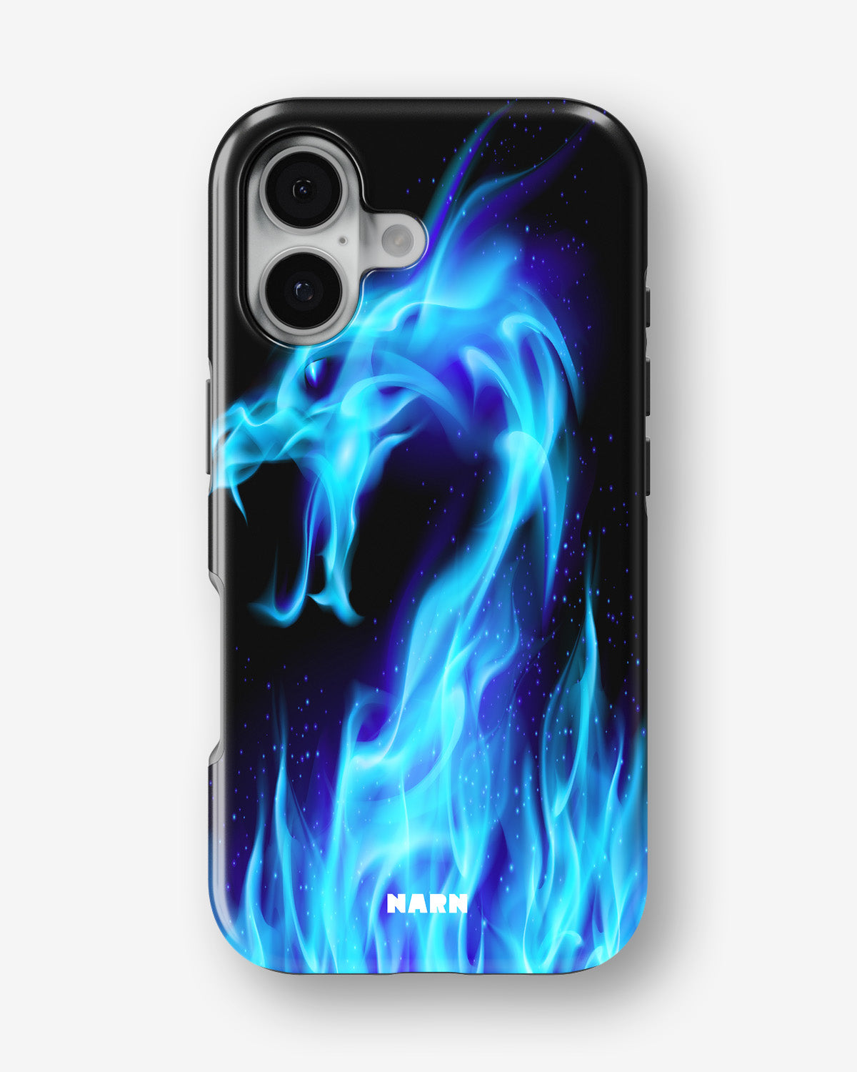 iPhone 16 Tough Case – Blue Flames Dragon - View 1