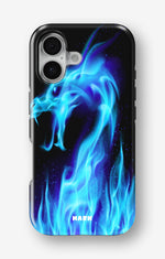 iPhone 16 Tough Case – Blue Flames Dragon - View 1