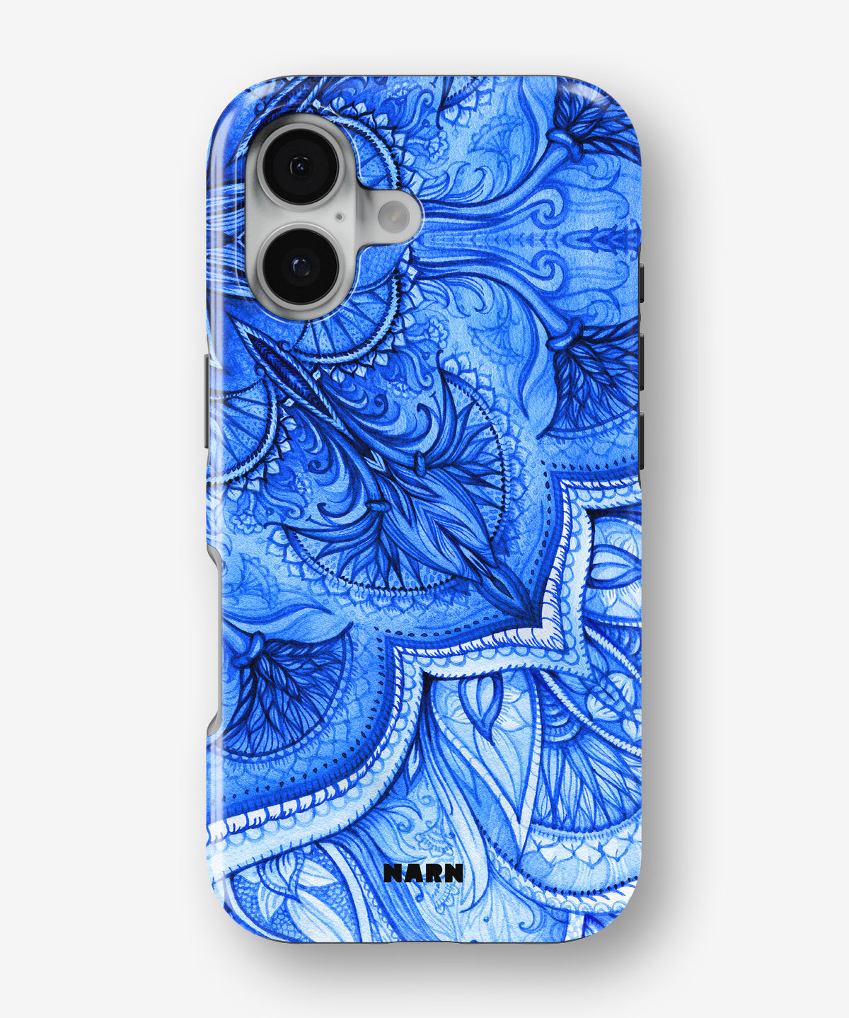 iPhone 16 Tough Case – Blue Vintage - View 1