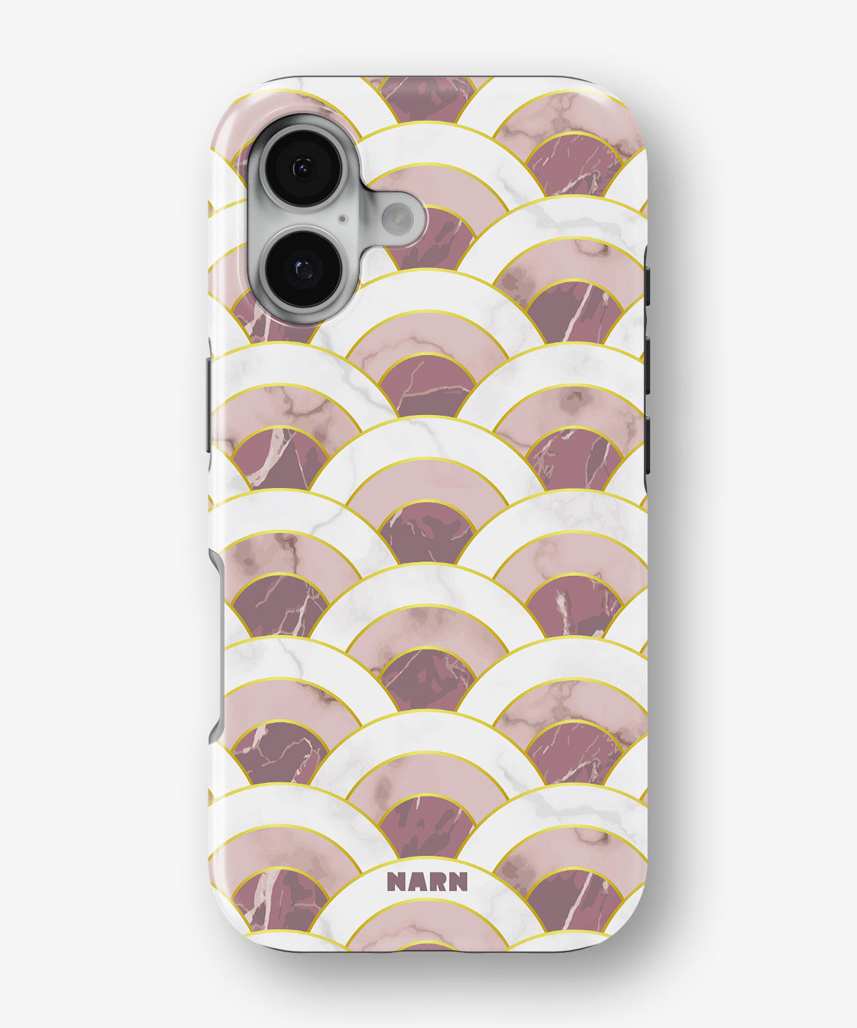iPhone 16 Tough Case – Pink Marble Waves - View 1