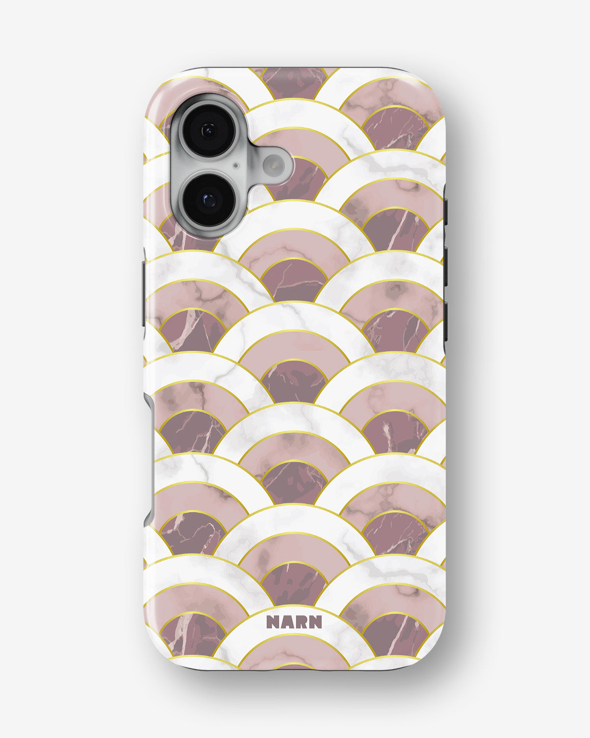 iPhone 16 Tough Case – Pink Marble Waves - View 1