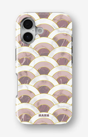 iPhone 16 Tough Case – Pink Marble Waves - View 1