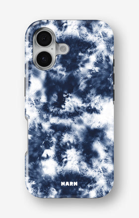 iPhone 16 Tough Case – Tie Dye Blue - View 1