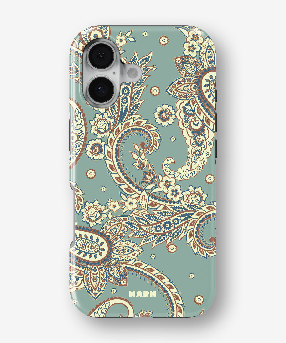 iPhone 16 Tough Case – Paisley Green - View 1