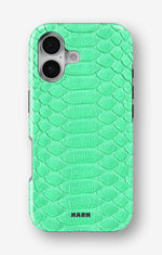 iPhone 16 Tough Case – Turquoise Snake - View 1