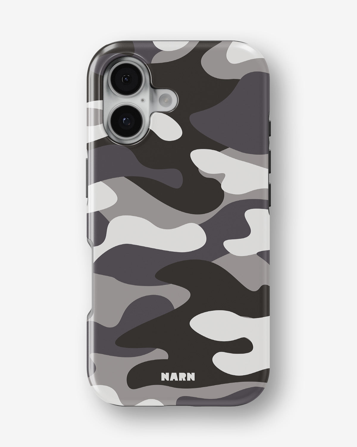 iPhone 16 Tough Case – Grey Camo - View 1