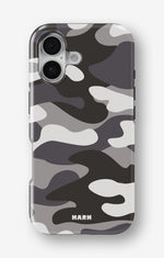 iPhone 16 Tough Case – Grey Camo - View 1