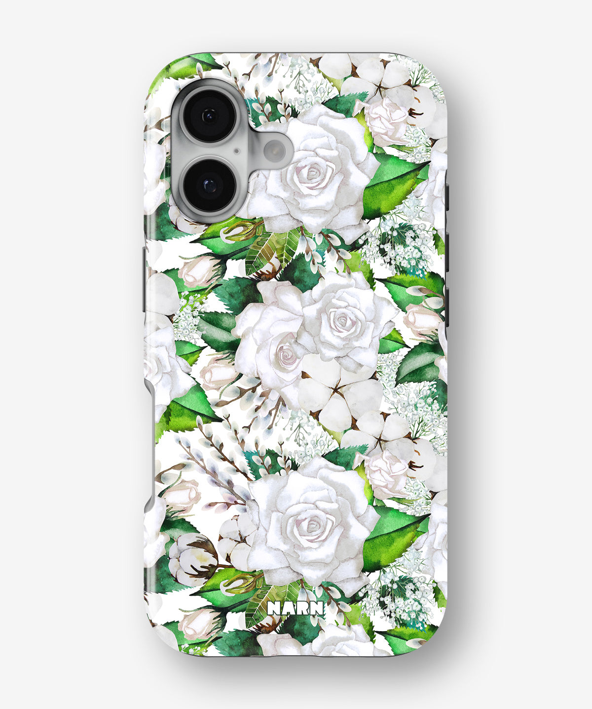 iPhone 16 Tough Case – White Bloom - View 1