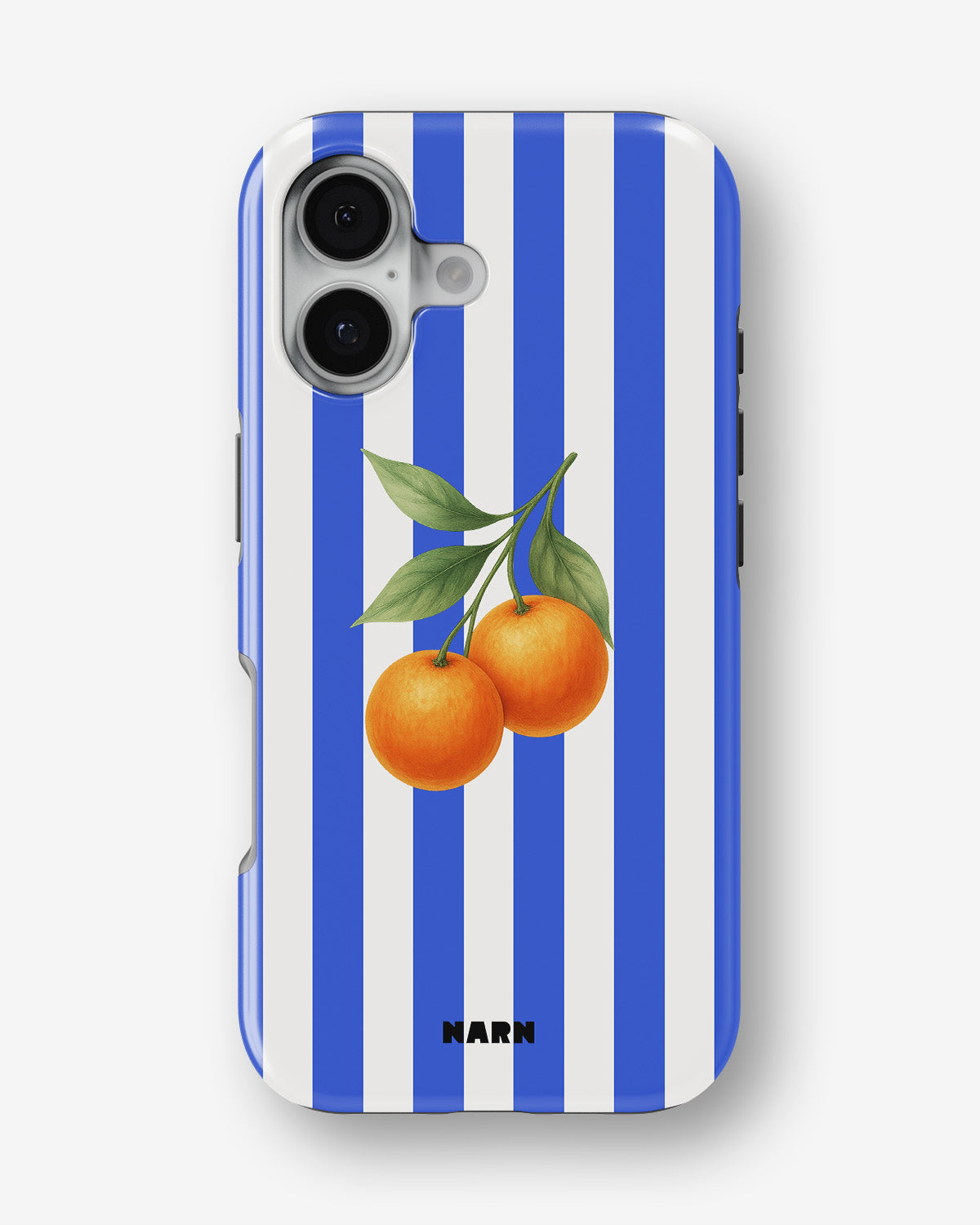 iPhone 16 Tough Case – Orange Stripes - View 1