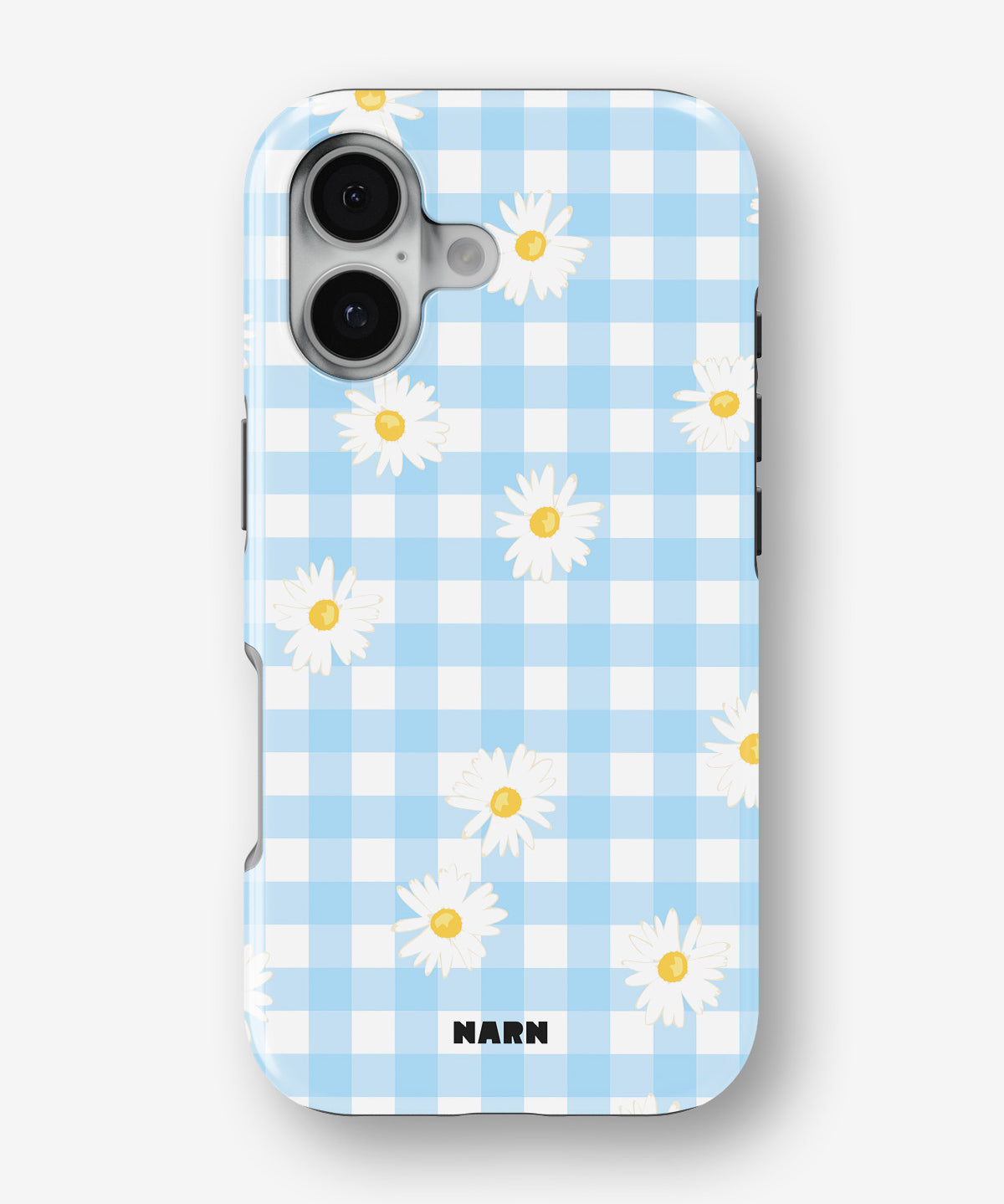iPhone 16 Tough Case – Blue Daisies - View 1