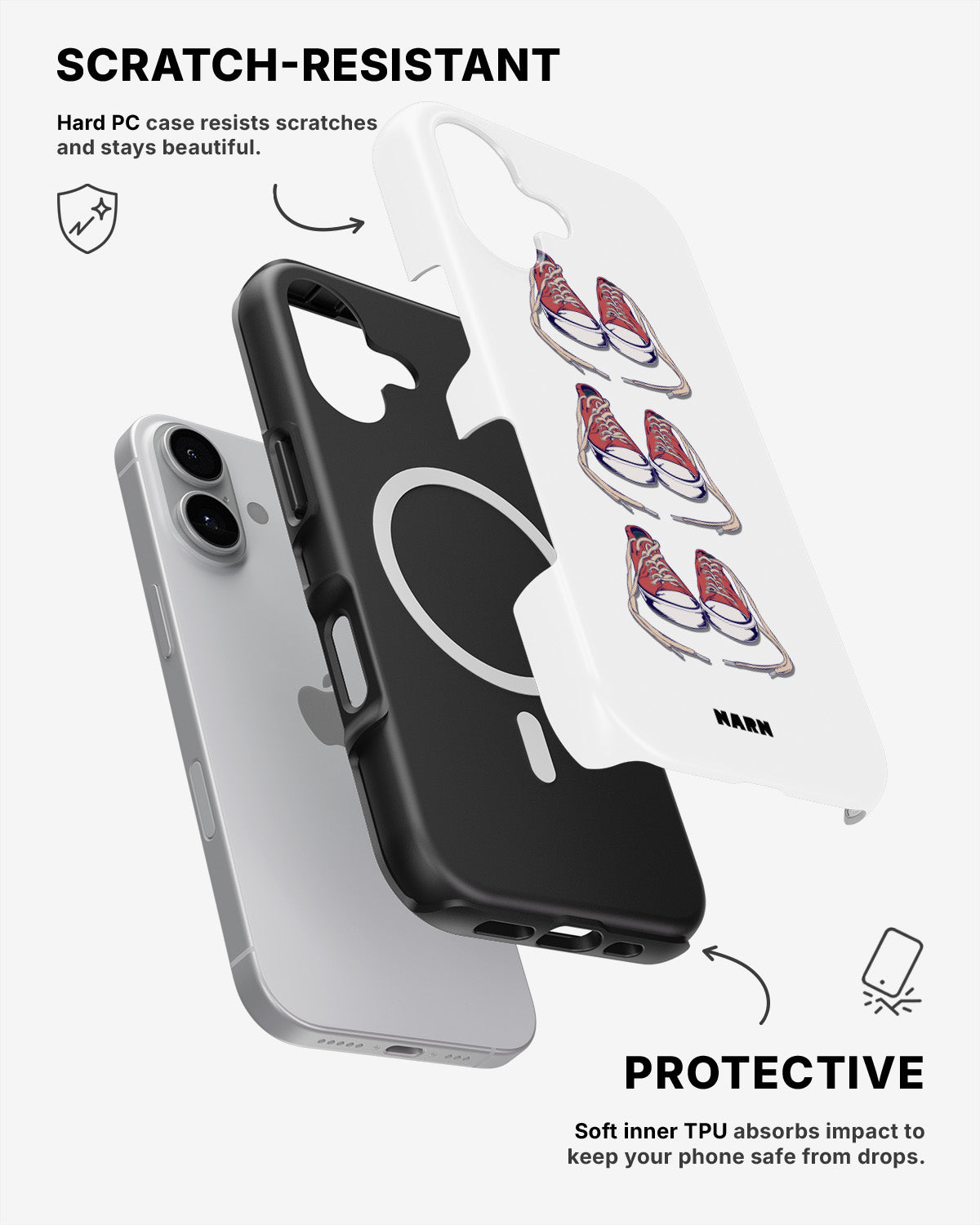 iPhone 16 Tough Case – Shoes - View 2