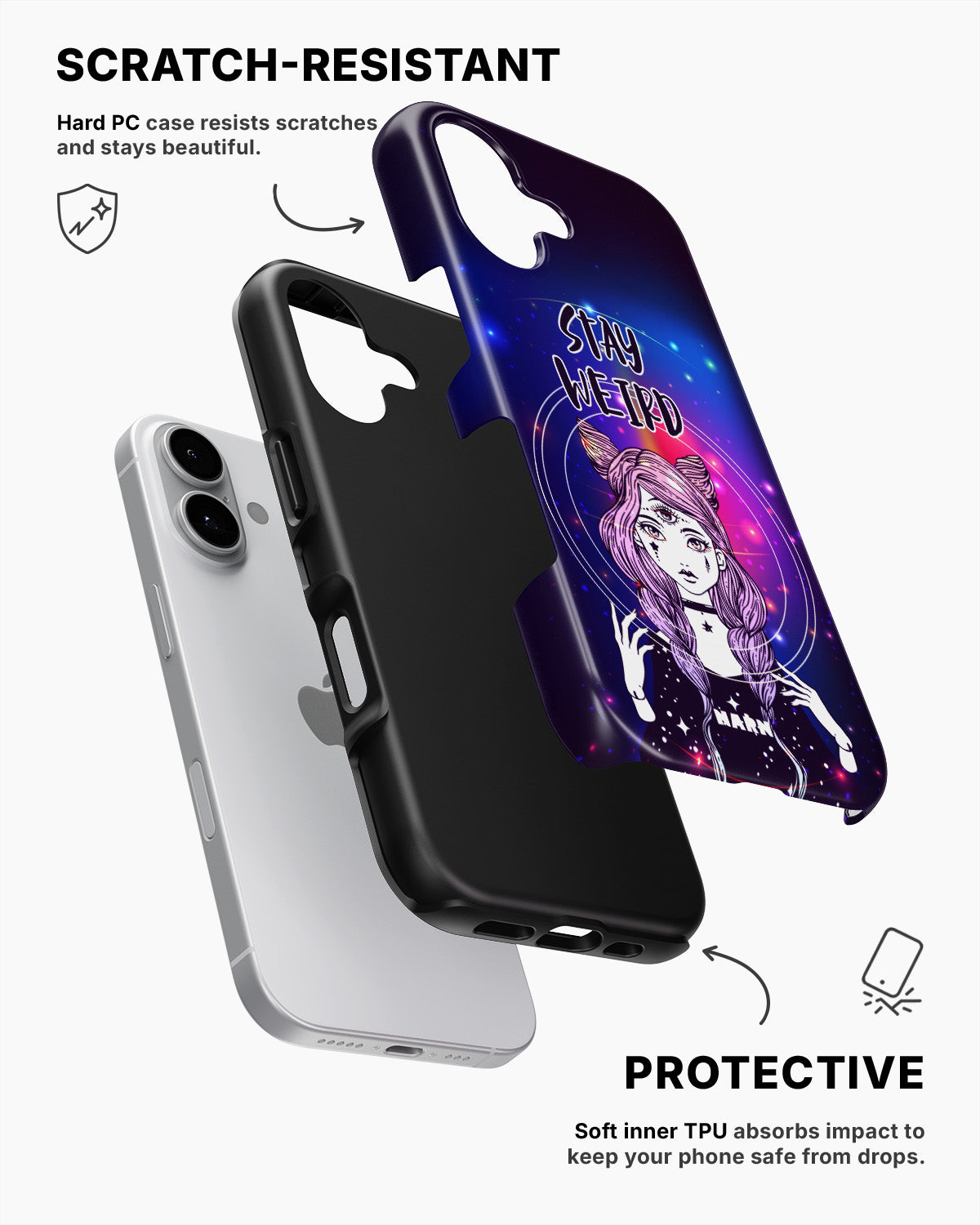 iPhone 16 Tough Case – Galactic Weird - View 2