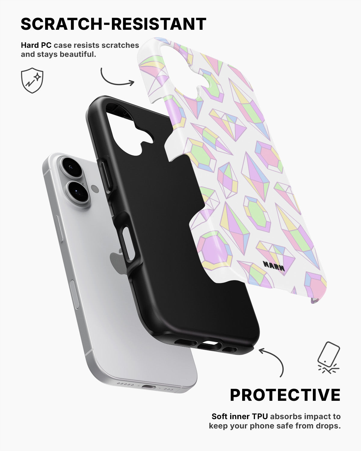 iPhone 16 Tough Case – Diamonds - View 2