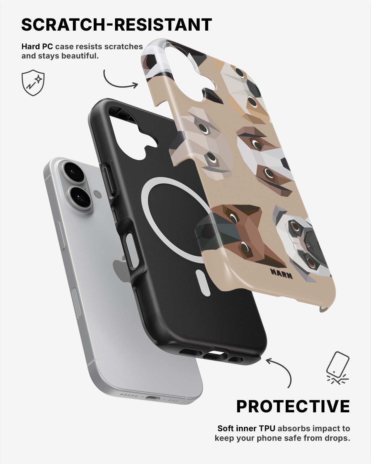 iPhone 16 Tough Case – Cute Dogs - View 2
