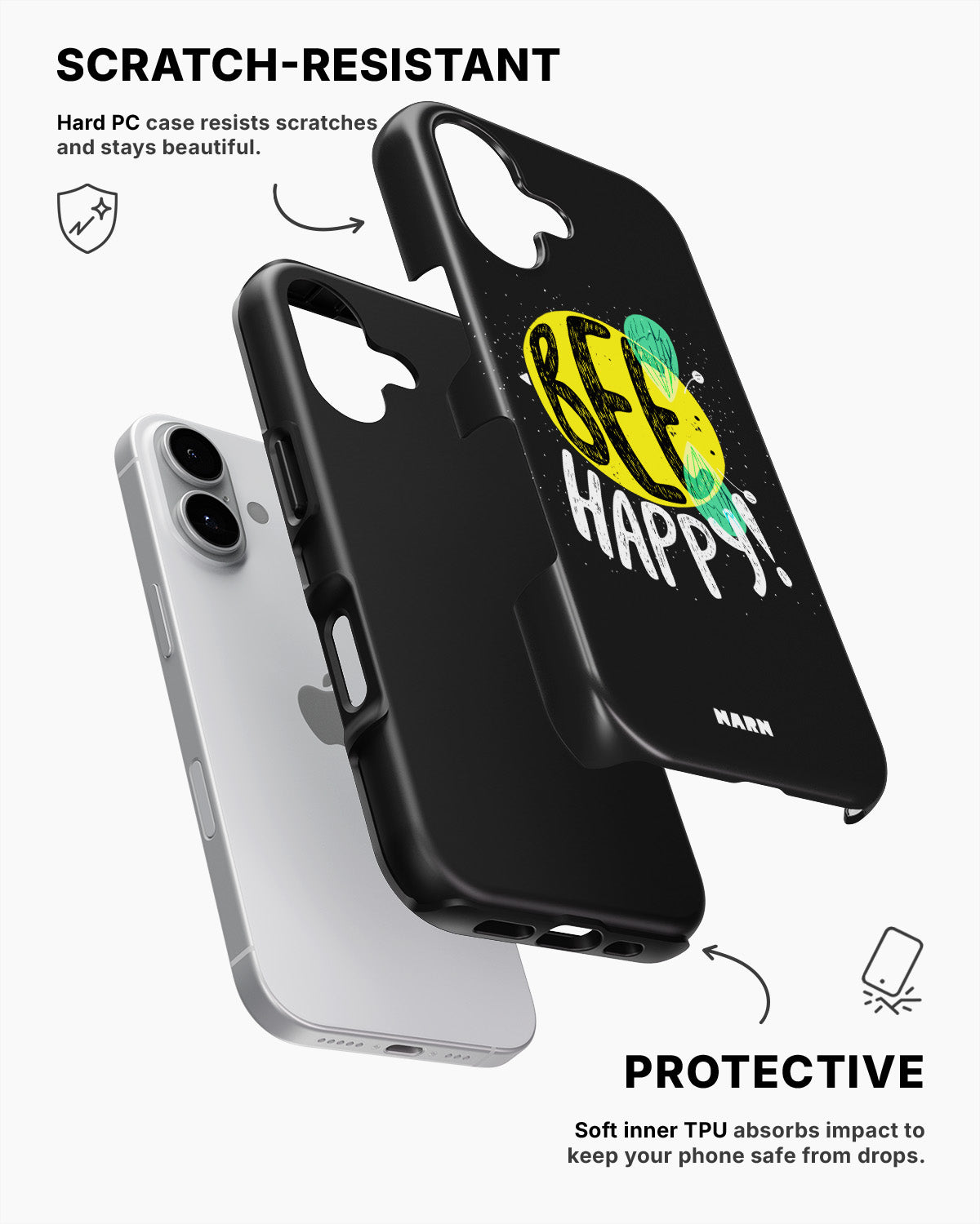 iPhone 16 Tough Case – BEE Happy - View 2