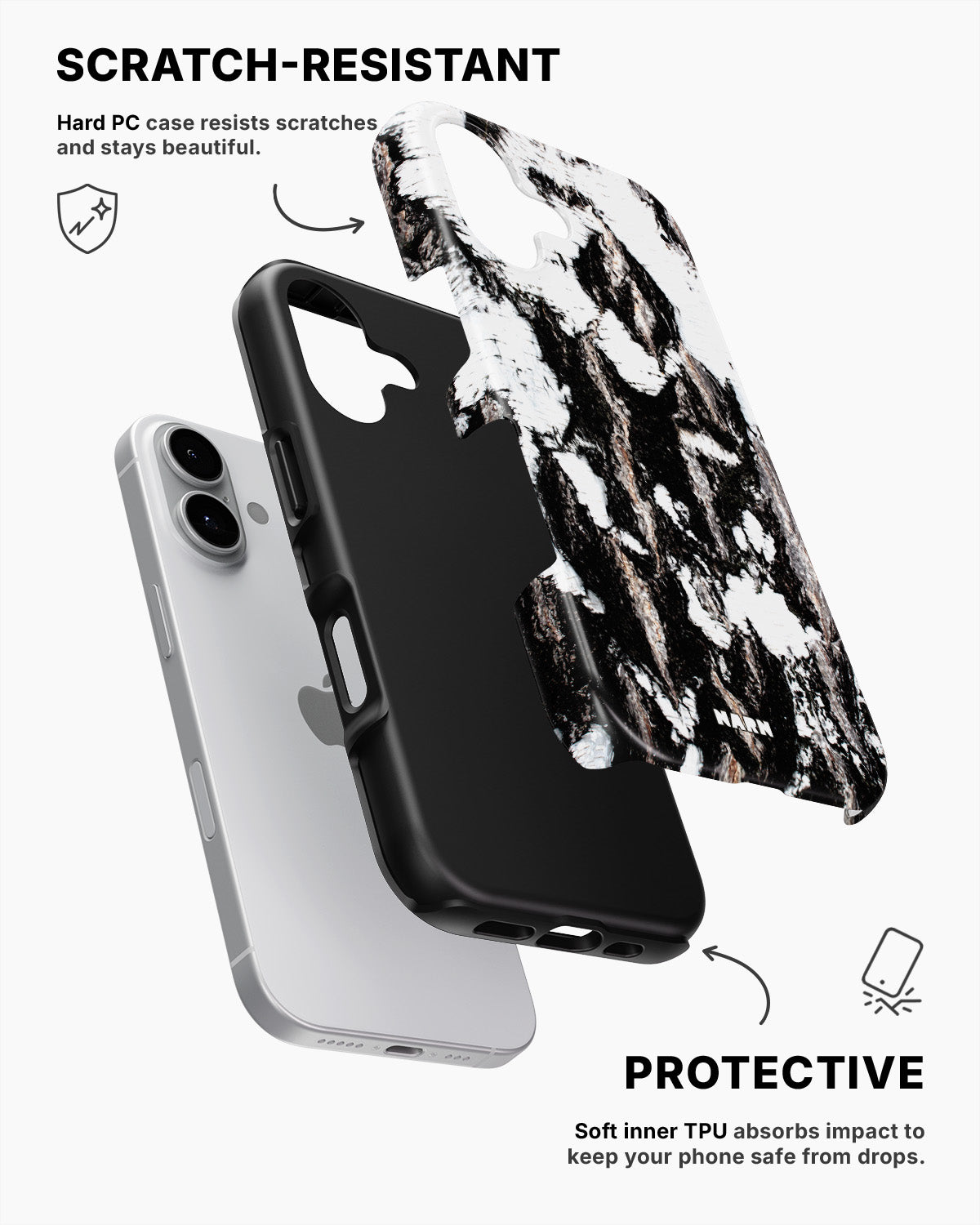iPhone 16 Tough Case – Birch - View 2