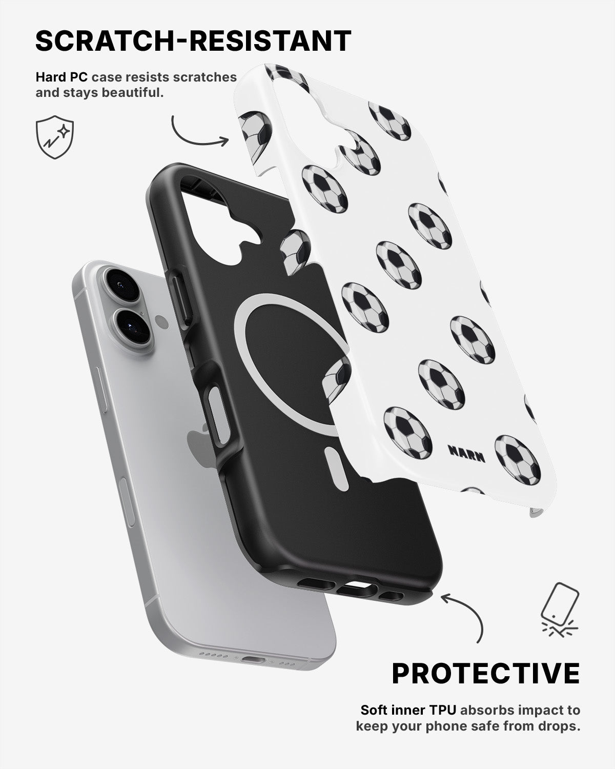 iPhone 16 Tough Case – Football Fever - View 2