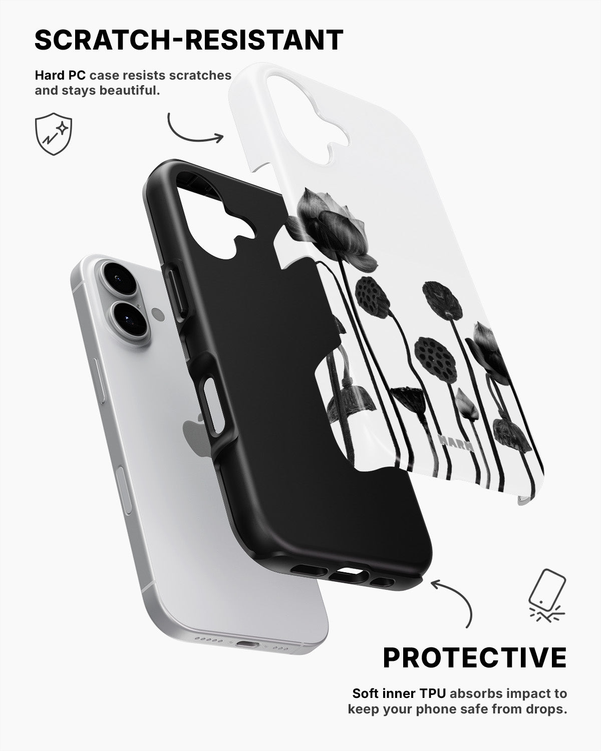 iPhone 16 Tough Case – Lotus Blooms - View 2