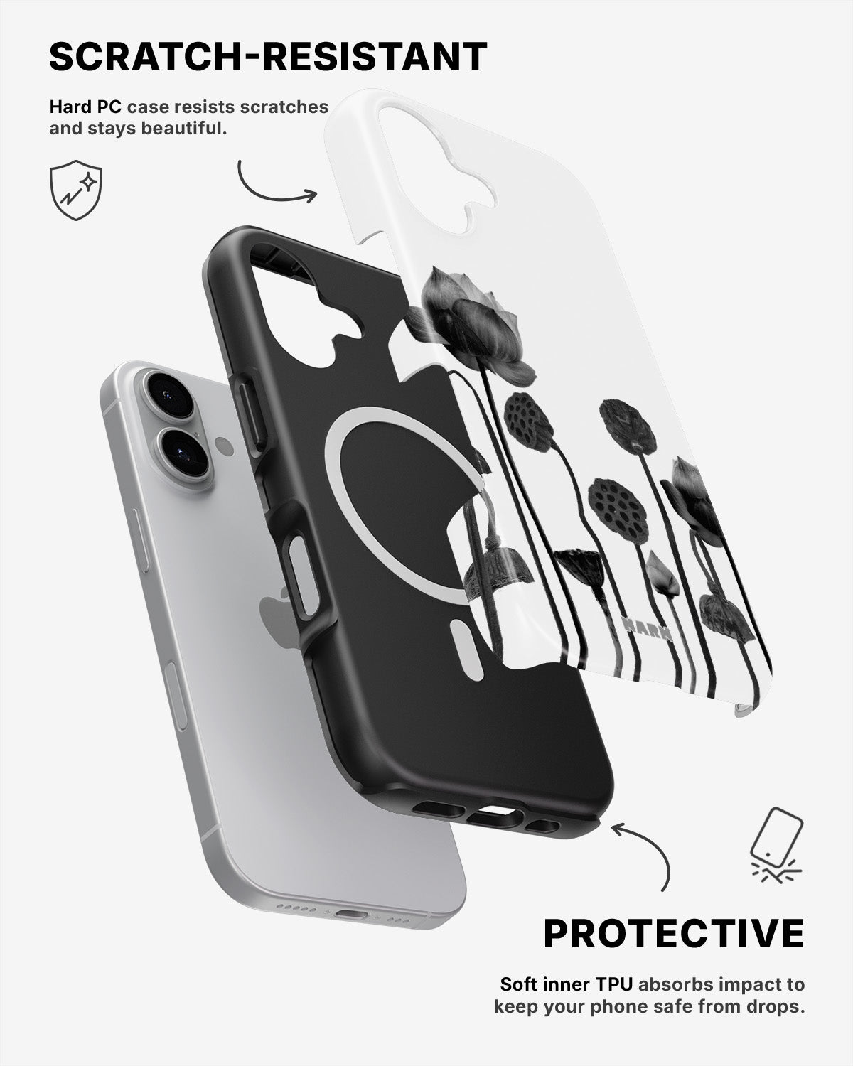 iPhone 16 Tough Case – Lotus Blooms - View 2