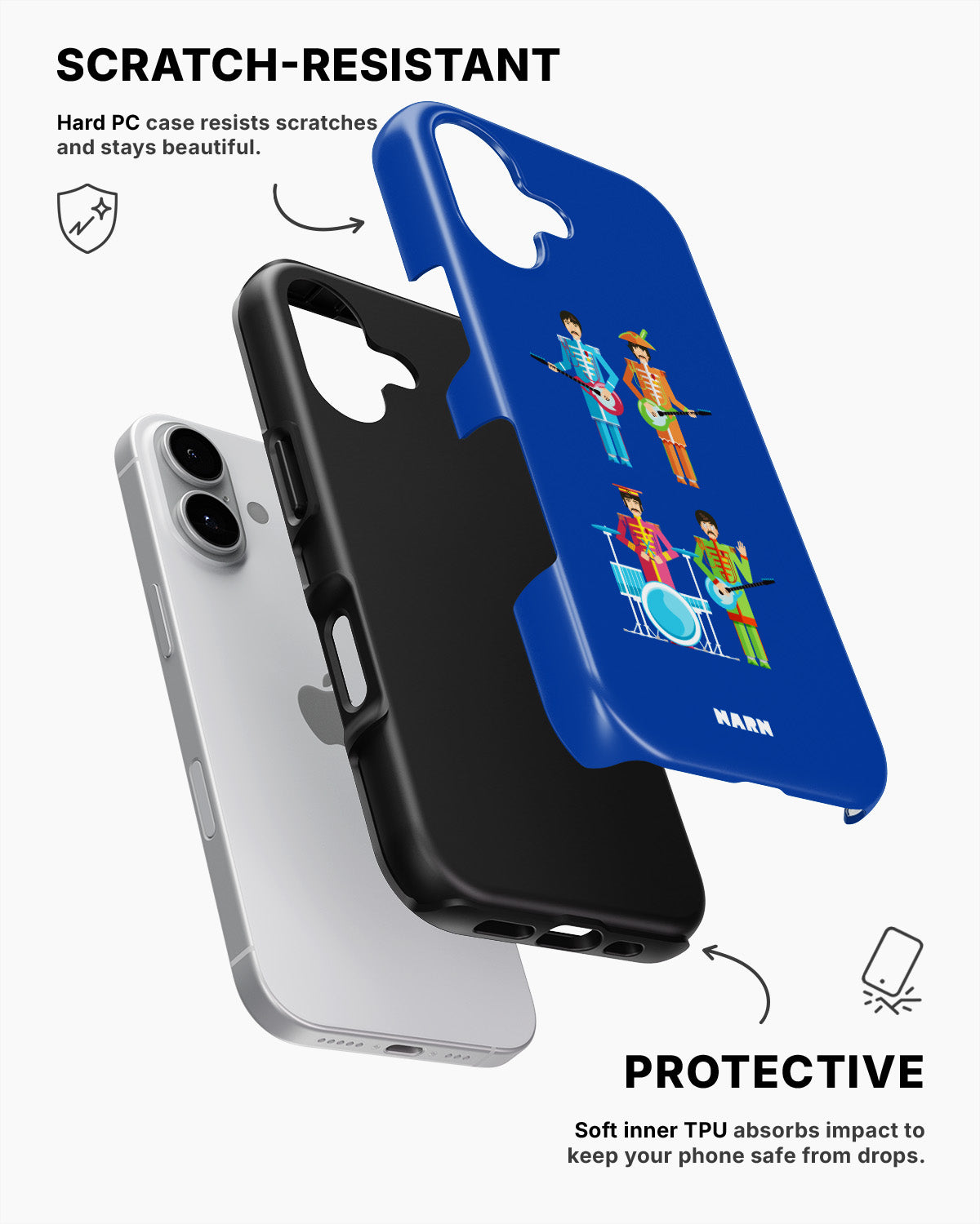 iPhone 16 Tough Case – Beatles Blue - View 2