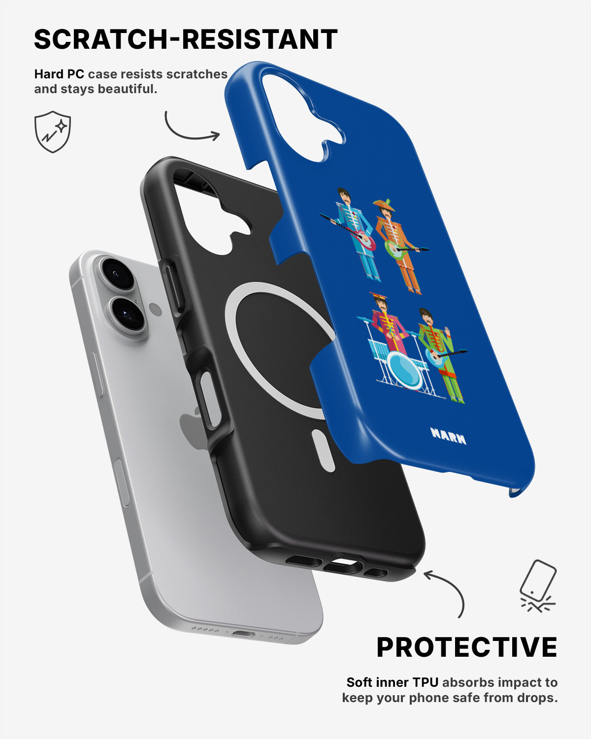 iPhone 16 Tough Case – Beatles Blue - View 2