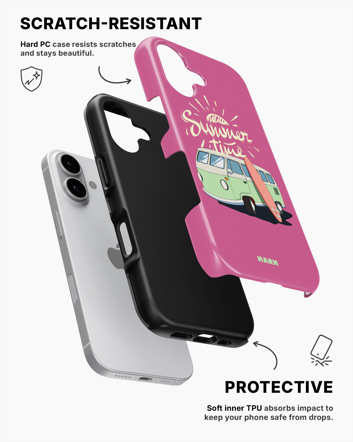 iPhone 16 Tough Case – Summer Van - View 2