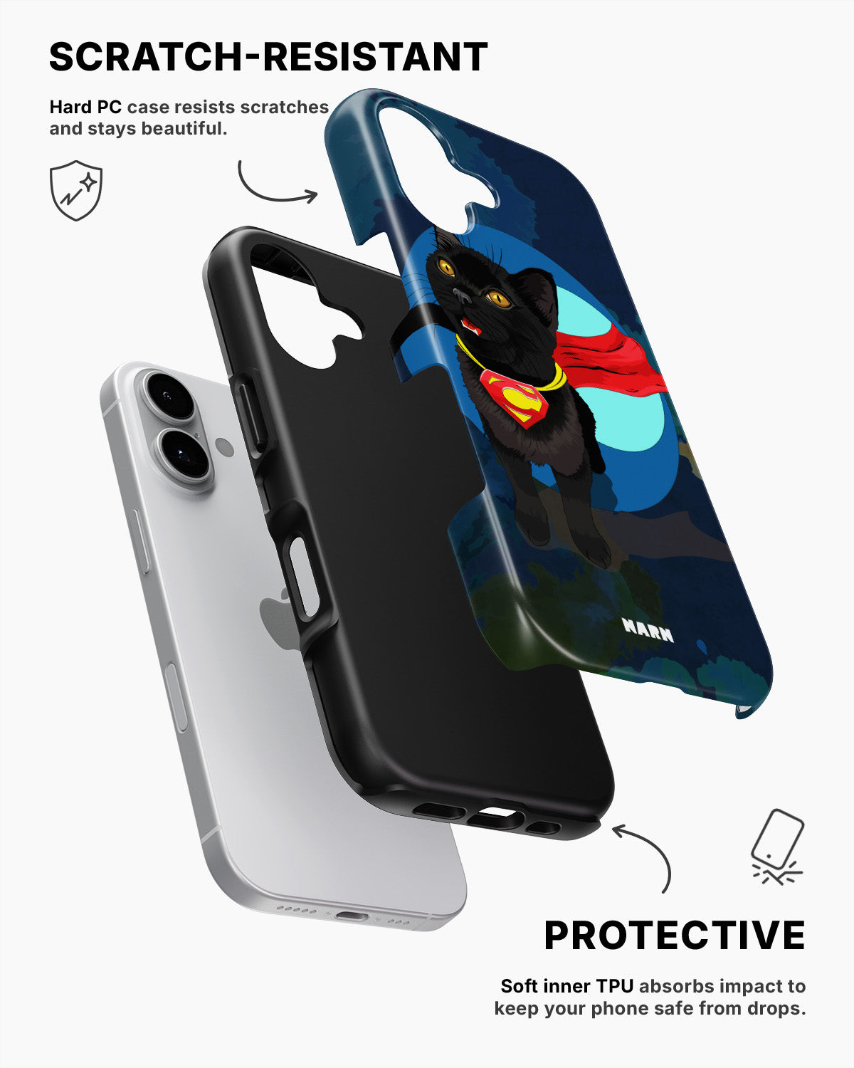 iPhone 16 Tough Case – Super Cat - View 2
