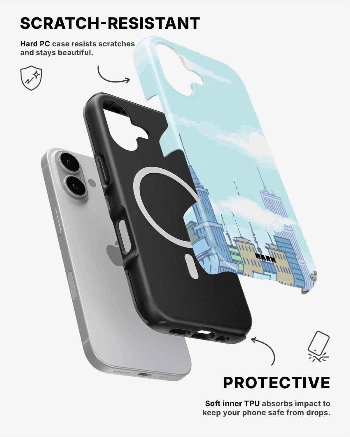 iPhone 16 Tough Case – Skyline - View 2