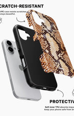 iPhone 16 Tough Case – Brown Snakeskin - View 2