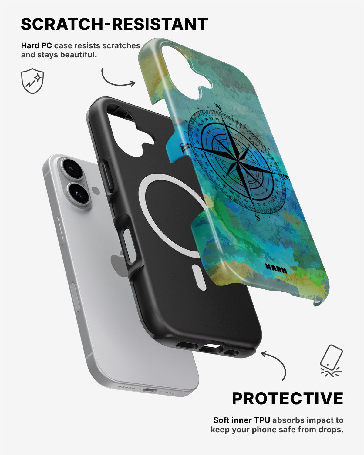 iPhone 16 Tough Case – Compass - View 2