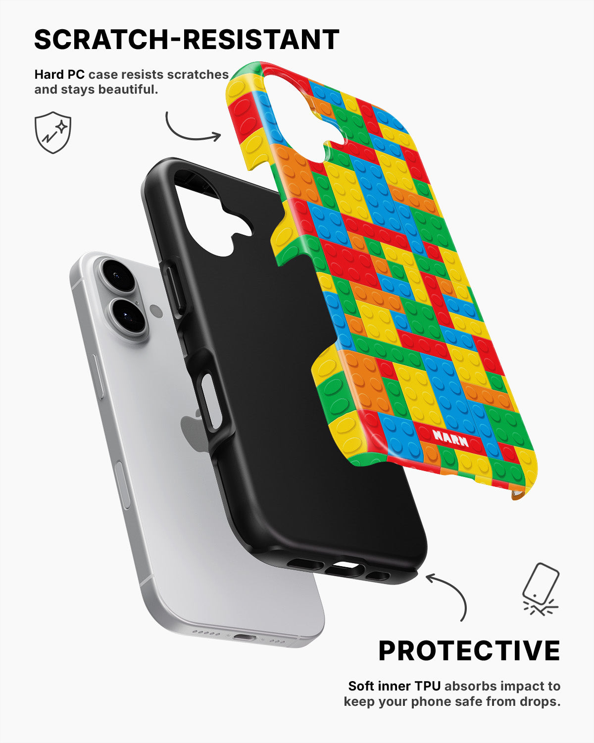 iPhone 16 Tough Case – Building Bricks - View 2