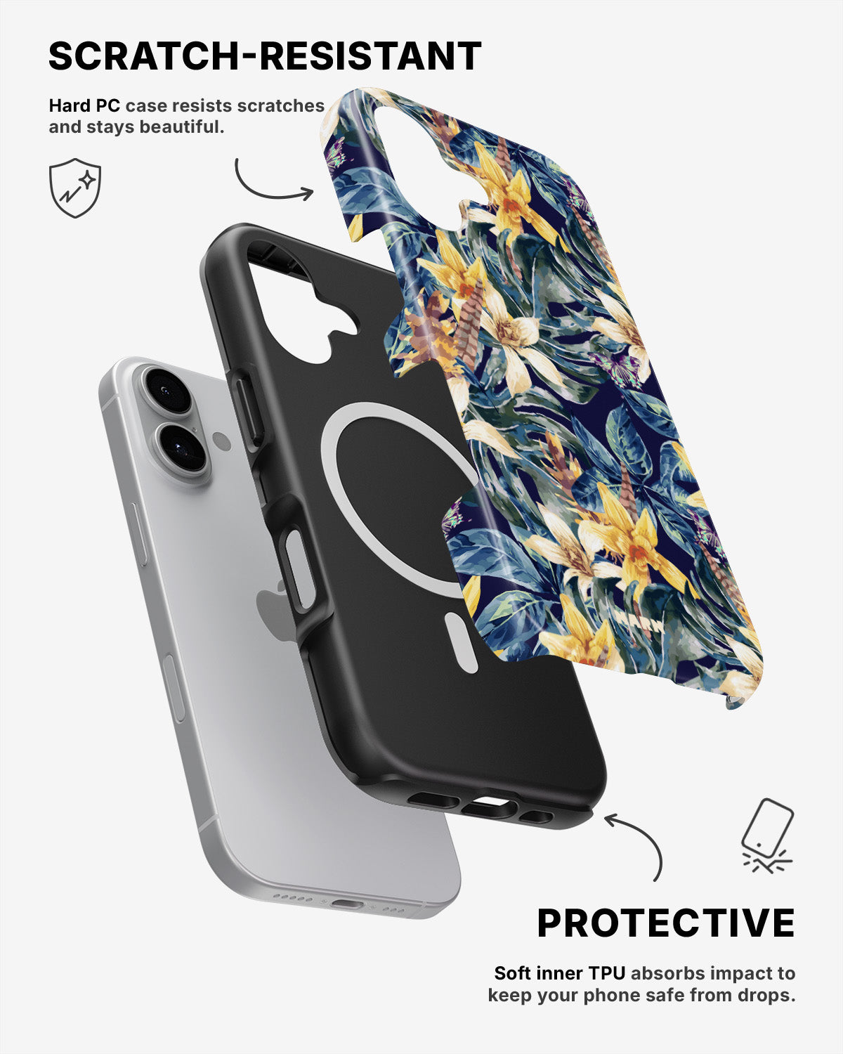 iPhone 16 Tough Case – Lily - View 2