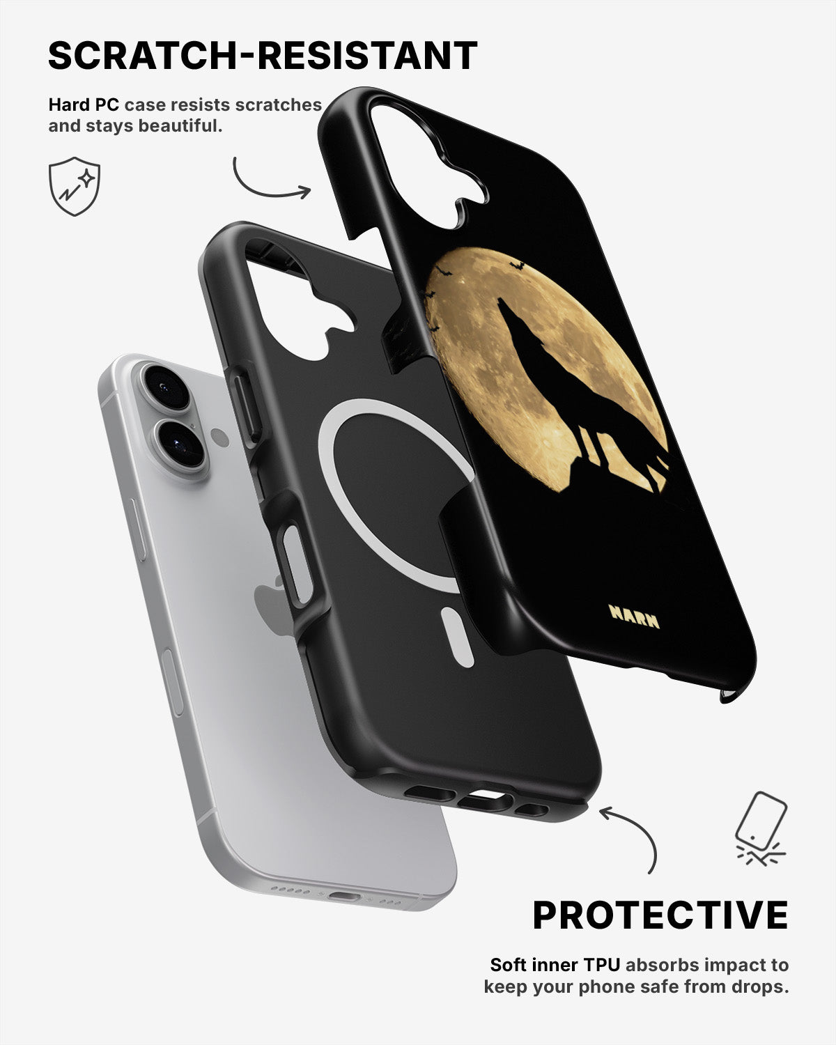 iPhone 16 Tough Case – Wolf - View 2