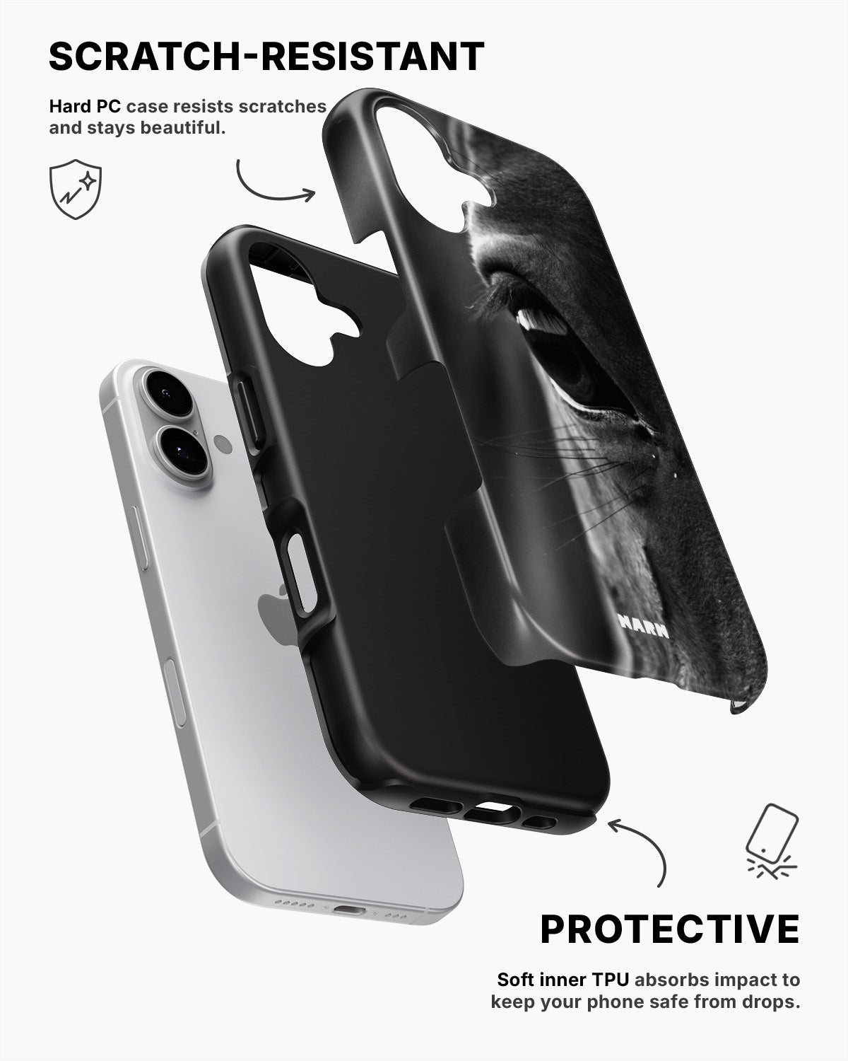 iPhone 16 Tough Case – Horse Soul - View 2