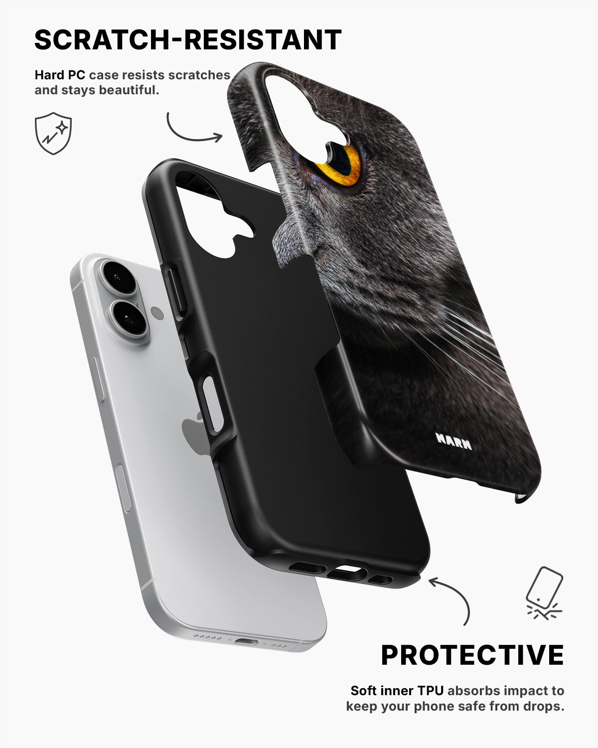 iPhone 16 Tough Case – Cat's Eye - View 2