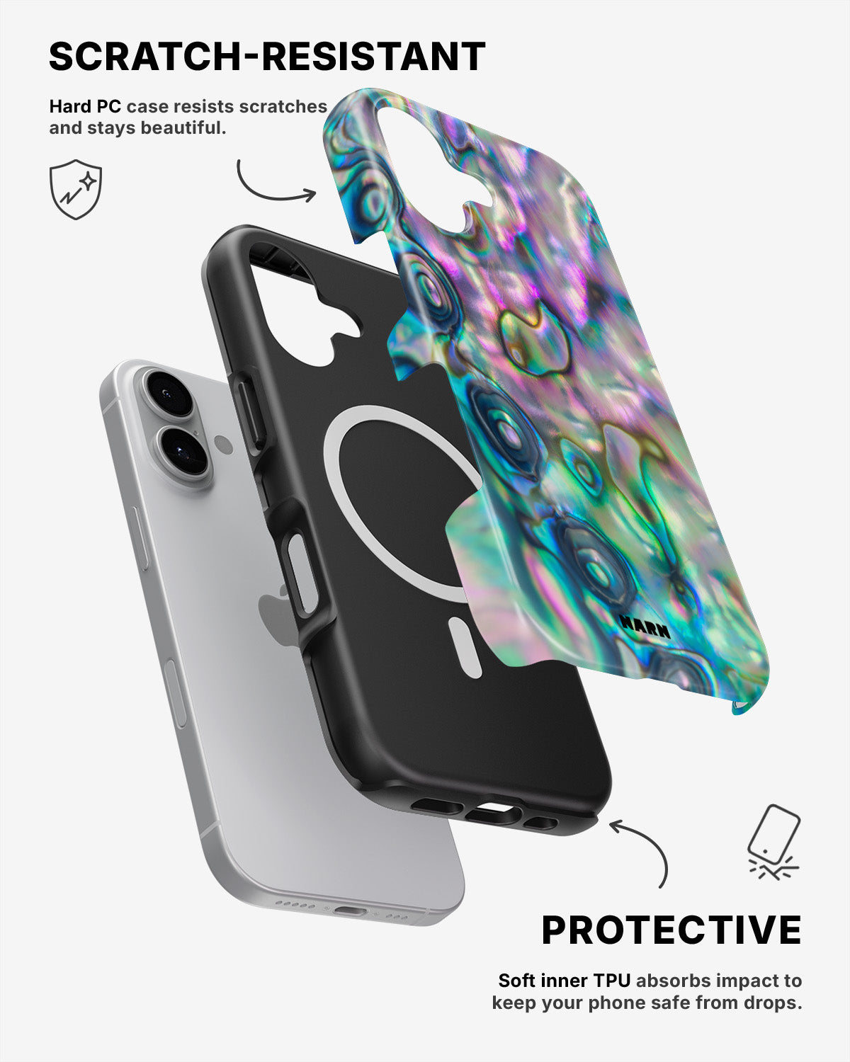 iPhone 16 Tough Case – Seashell - View 2