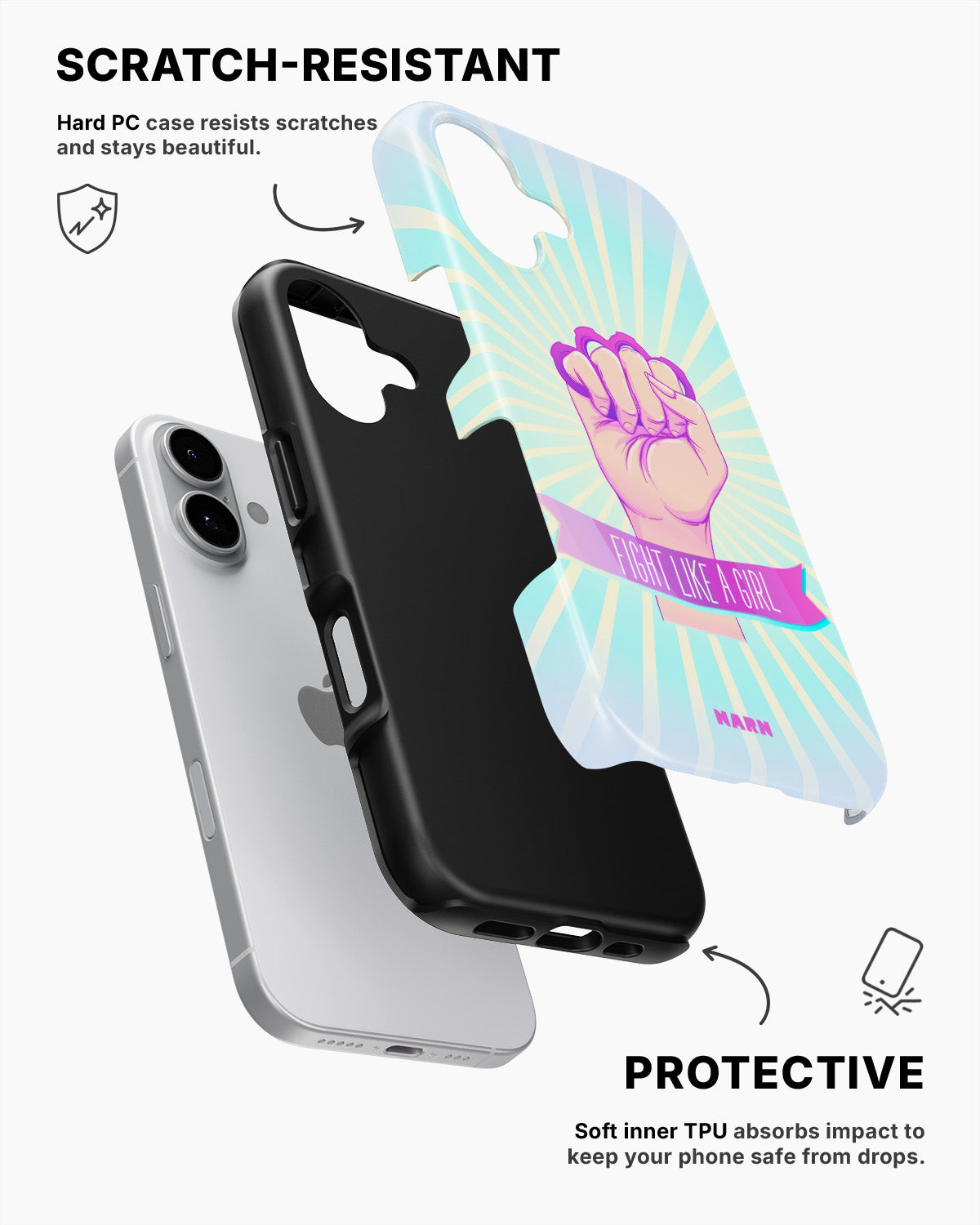 iPhone 16 Tough Case – Fight Like A Girl - View 2