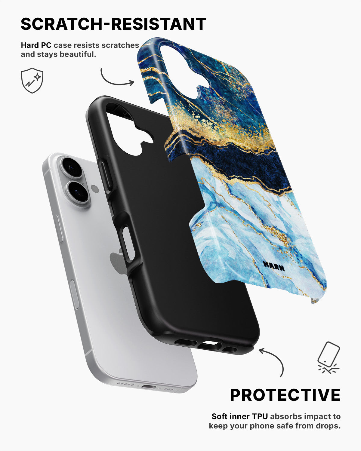 iPhone 16 Tough Case – Blue Dream - View 2