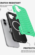 iPhone 16 Tough Case – Turquoise Snake - View 2