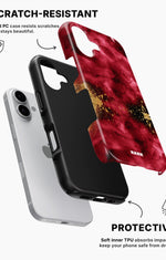iPhone 16 Tough Case – Burgendy Shimmer - View 2