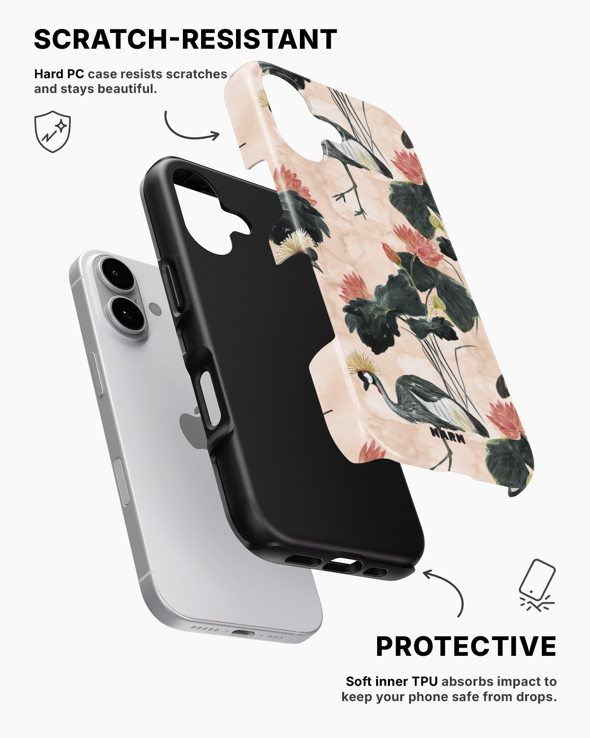 iPhone 16 Tough Case – Crowned Bird - View 2