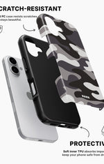 iPhone 16 Tough Case – Grey Camo - View 2
