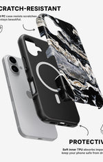 iPhone 16 Tough Case – Dark Swirl - View 2