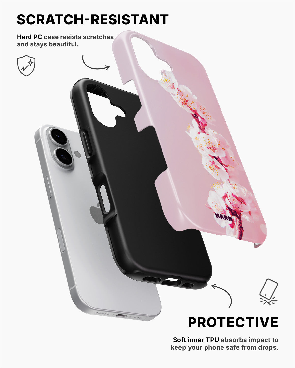 iPhone 16 Tough Case – Pink Harmony - View 2