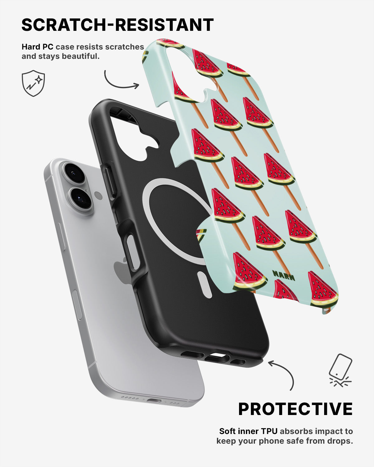 iPhone 16 Tough Case – Watermelon Bliss - View 2