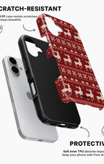 iPhone 16 Tough Case – Reindeer Knit - View 2